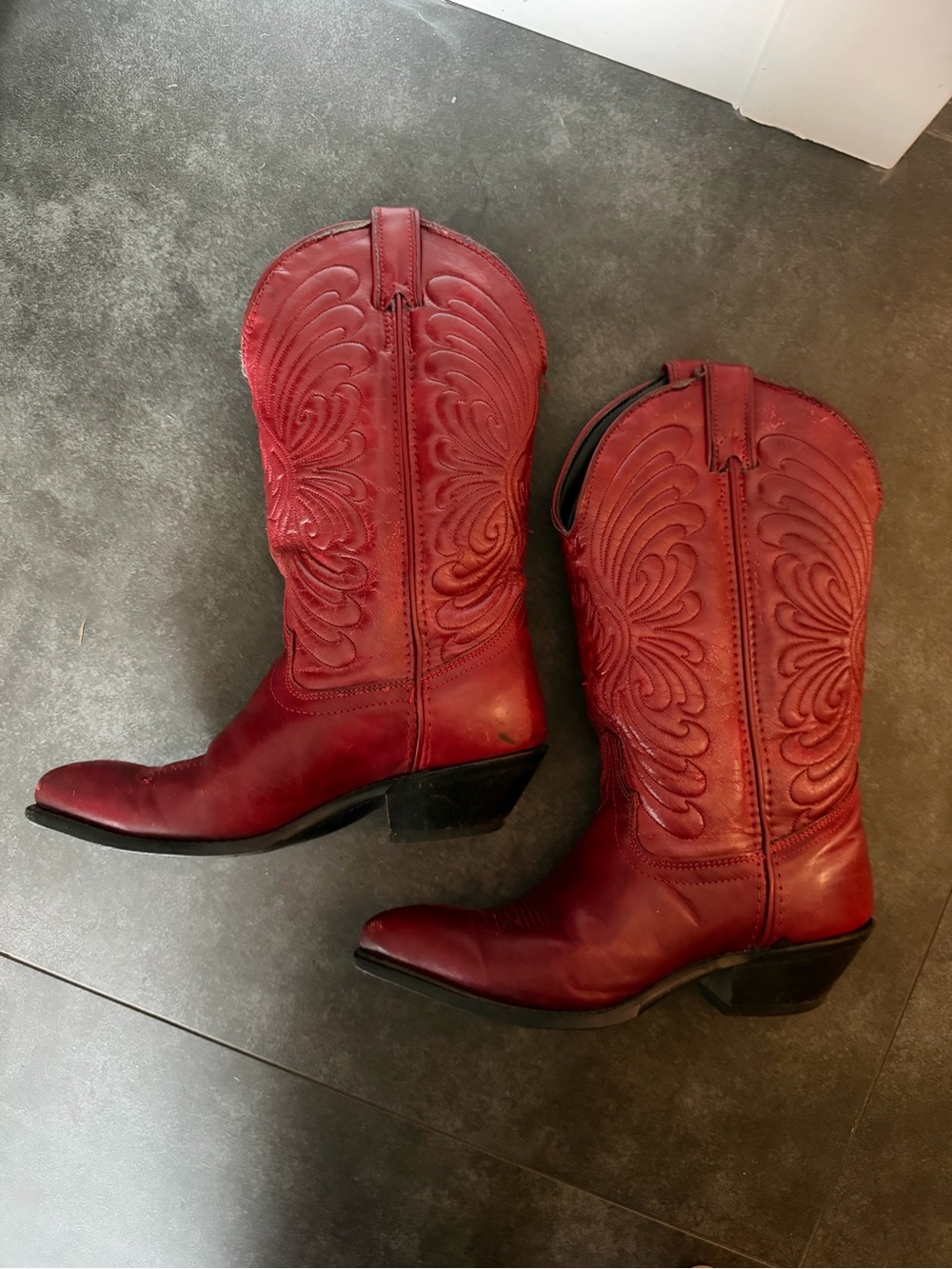 Laredo Red Women's Heeled Cowboy Boots